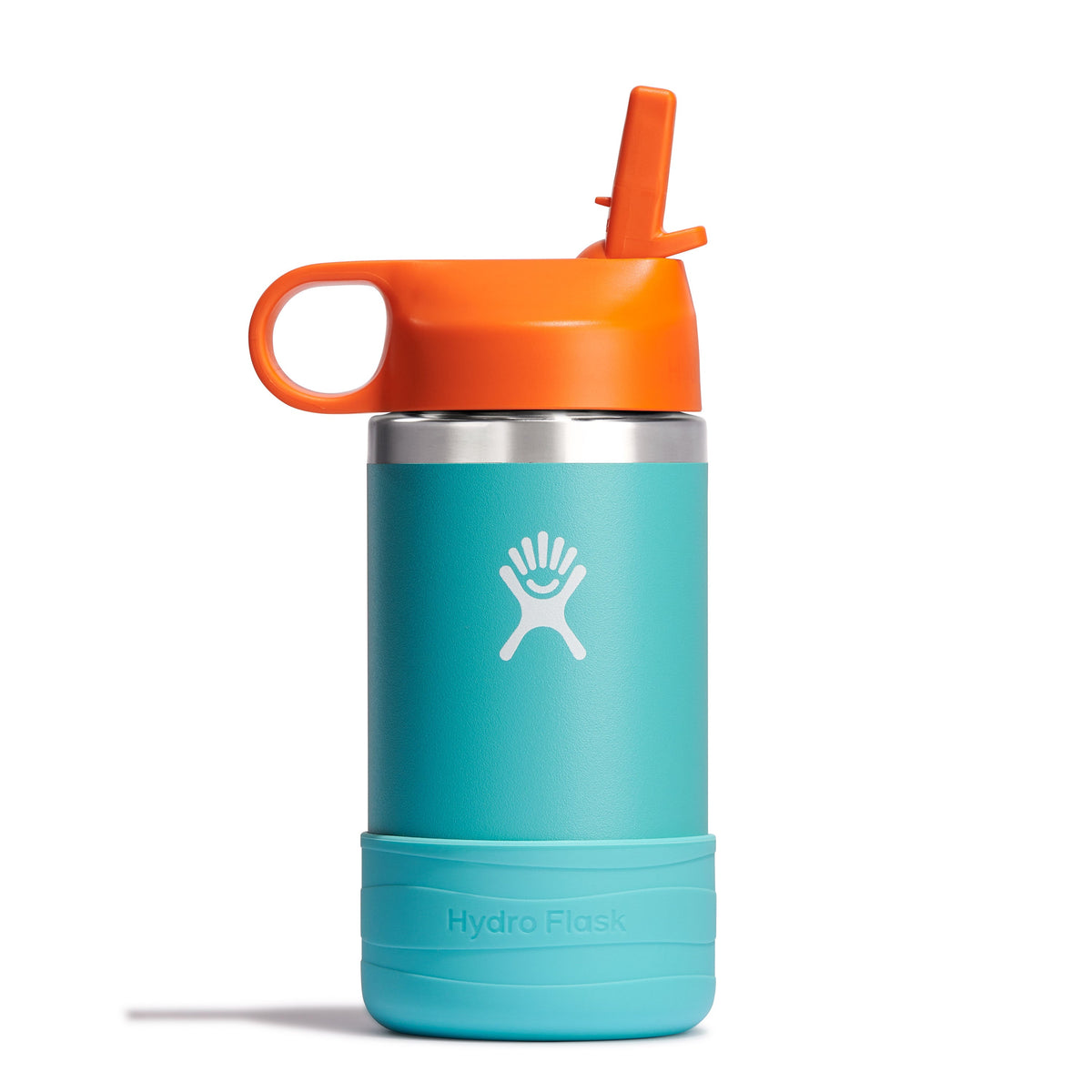 Everyday Home Kids Stainless Steel Wide Mouth Bottle with Straw Cap and Boot, 12 oz for daily home and personal routines with baby care and kids products