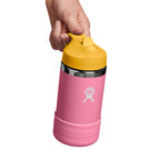 Everyday Home Kids Stainless Steel Wide Mouth Bottle with Straw Cap and Boot, 12 oz for daily home and personal routines with baby care and kids products