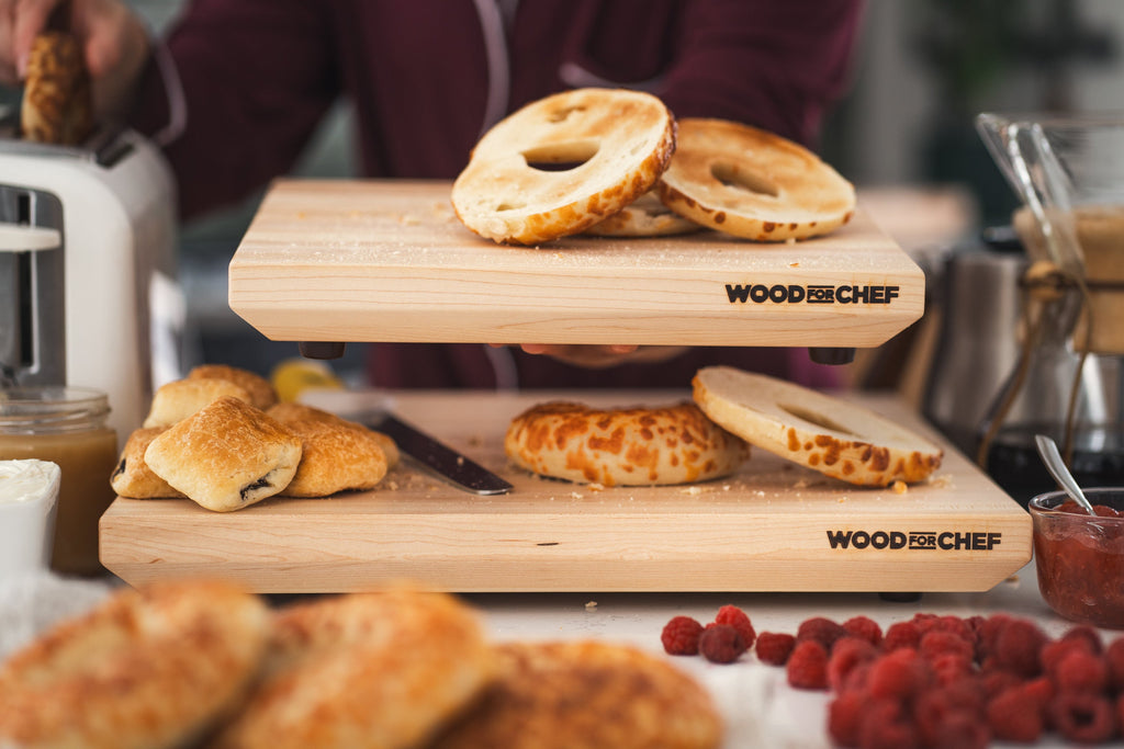 Practical Living Alto Raised Wood Board - fully FSC Certified Maple Wood for daily home and personal routines with general everyday essentials