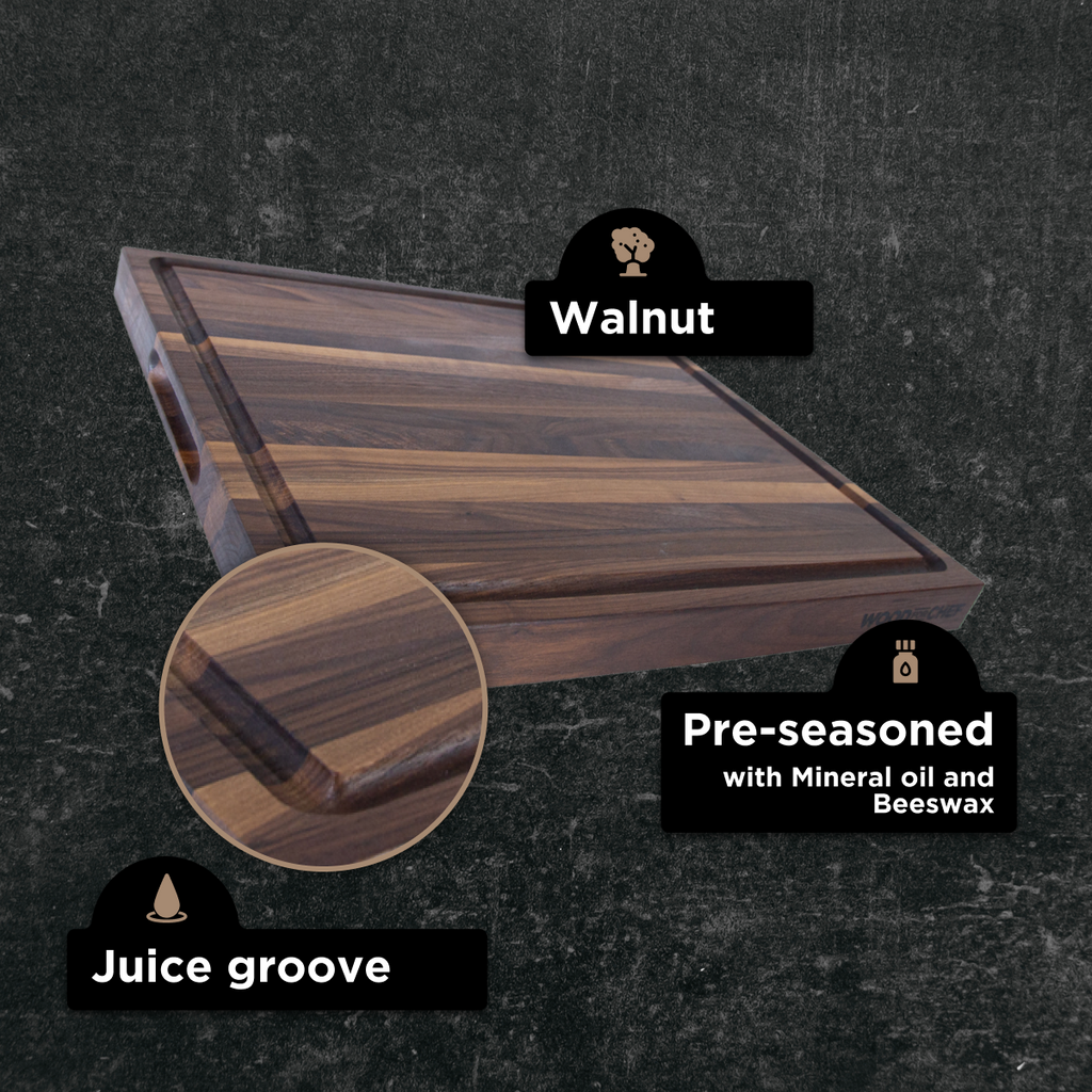 Daily Care Classic Wood Butcher Block - fully FSC Certified for daily home and personal routines with general everyday essentials