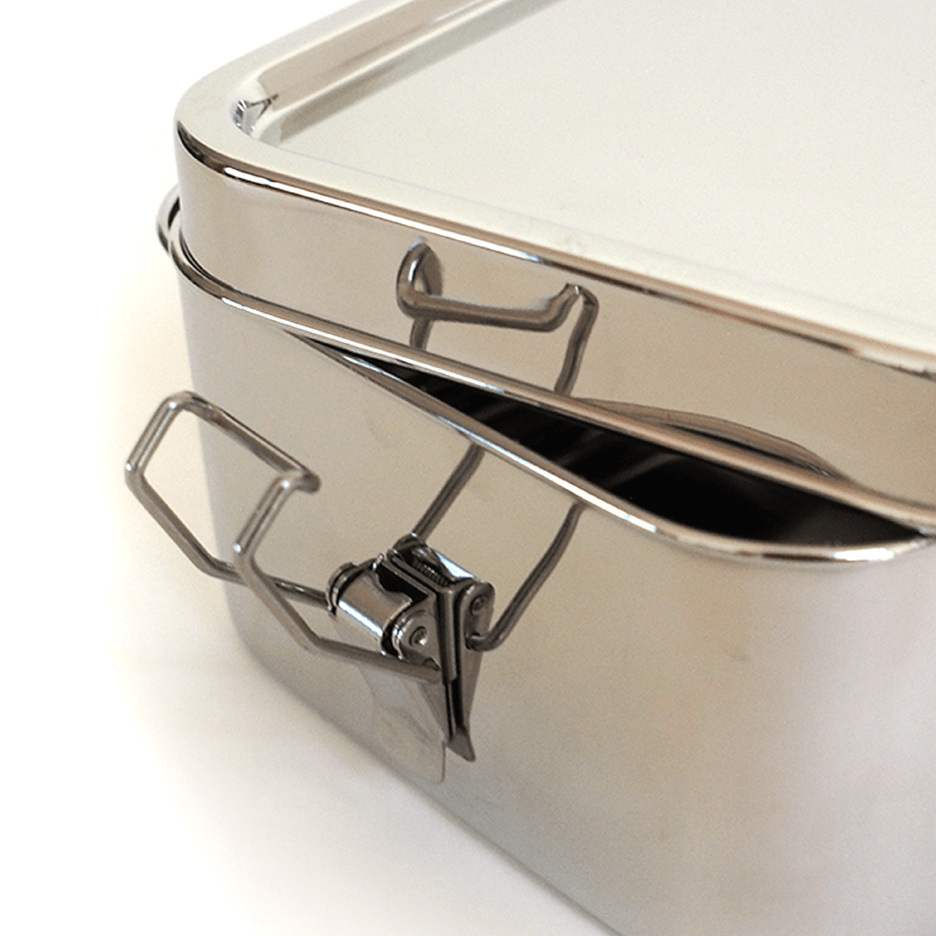 Practical Living Bento Wet Box Stainless Steel Food Container - Large Rectangle for daily home and personal routines with cookware food storage and kitchen tools