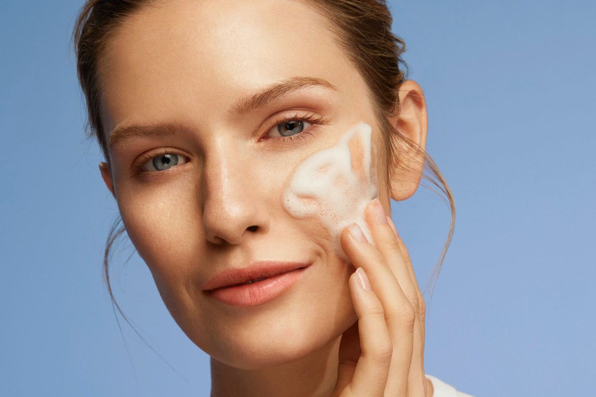 Routine Ready Gentle Cleansing Foam for daily home and personal routines with facial skin and sun care