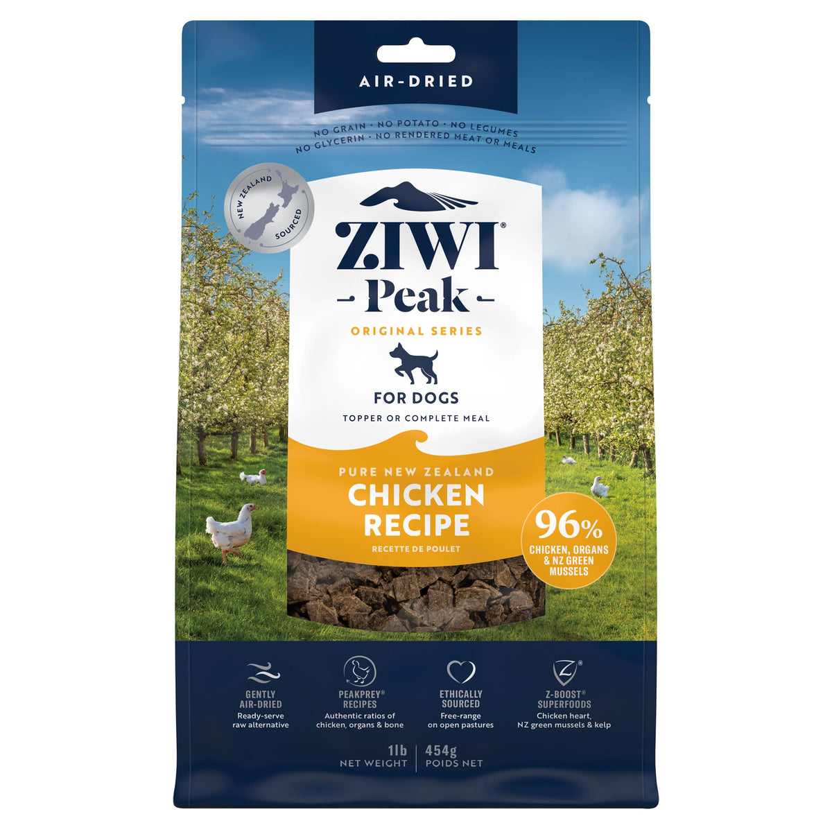 Air-Dried Dog Food - Chicken – All Natural, High Protein, Grain Free, Limited Ingredient