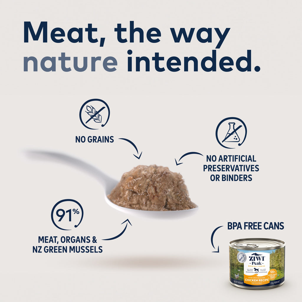 Home Essentials Canned Wet Dog Food All Natural, High Protein, Grain included, Limited Ingredient for daily home and personal routines with pet care treats and accessories