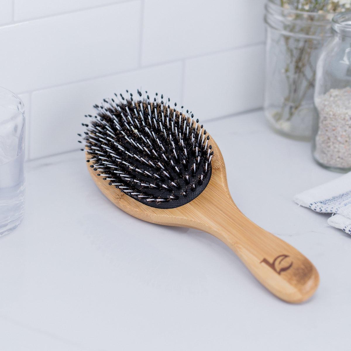 Daily Care Boar Bristle Hair Brush for daily home and personal routines with hair care