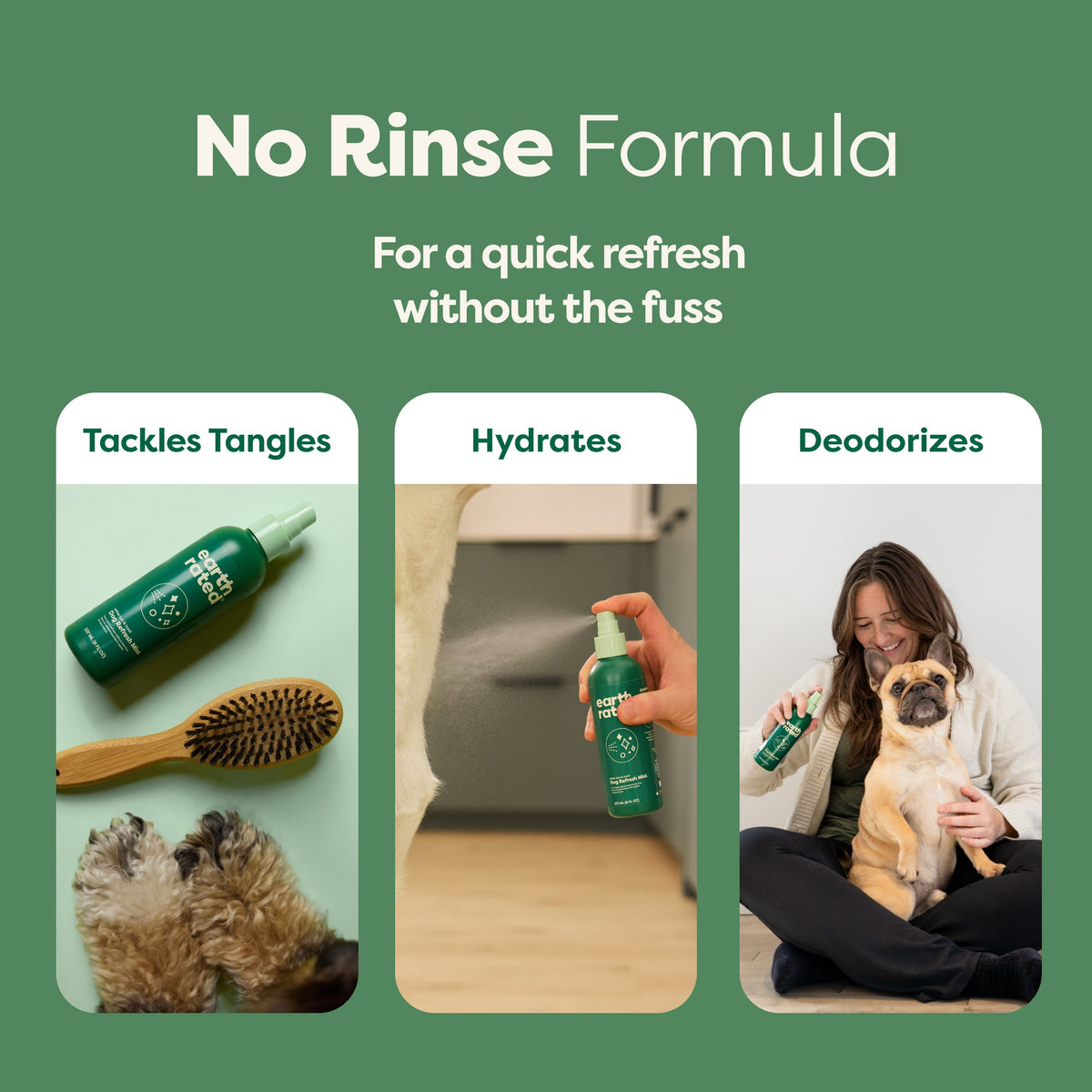 Practical Living Deodorizing and Conditioning Refresh Mist for Dogs for daily home and personal routines with pet care treats and accessories