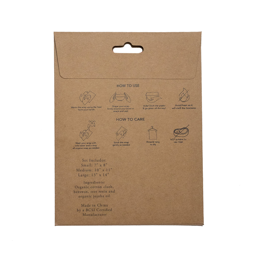 Routine Ready Beeswax Wraps for daily home and personal routines with pantry foods and beverages