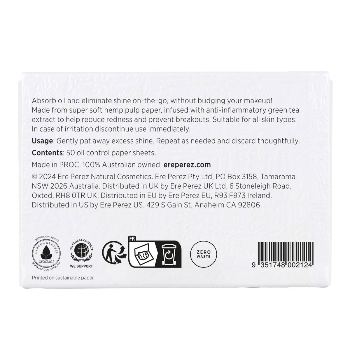 Everyday Home Green Tea Oil Control Papers for daily home and personal routines with facial skin and sun care