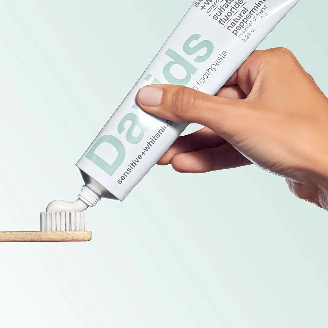 Home Essentials Hydroxi quality Toothpaste - Sensitive + Whitening w nano hydroxyapatite for daily home and personal routines with oral care