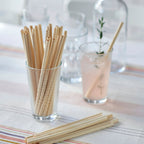 Home Essentials Disposable Bamboo Straws for daily home and personal routines with cookware food storage and kitchen tools