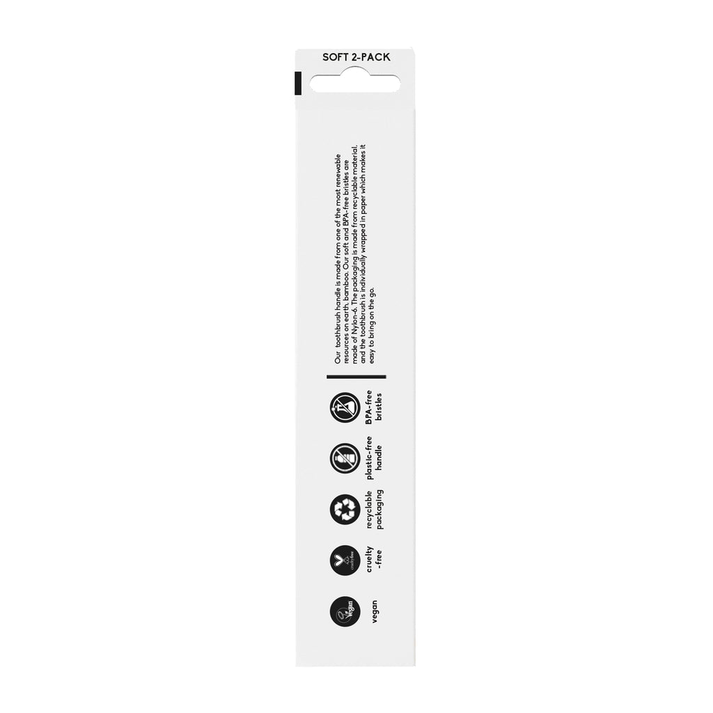 Routine Ready Adult Bamboo Toothbrushes - Soft for daily home and personal routines with oral care
