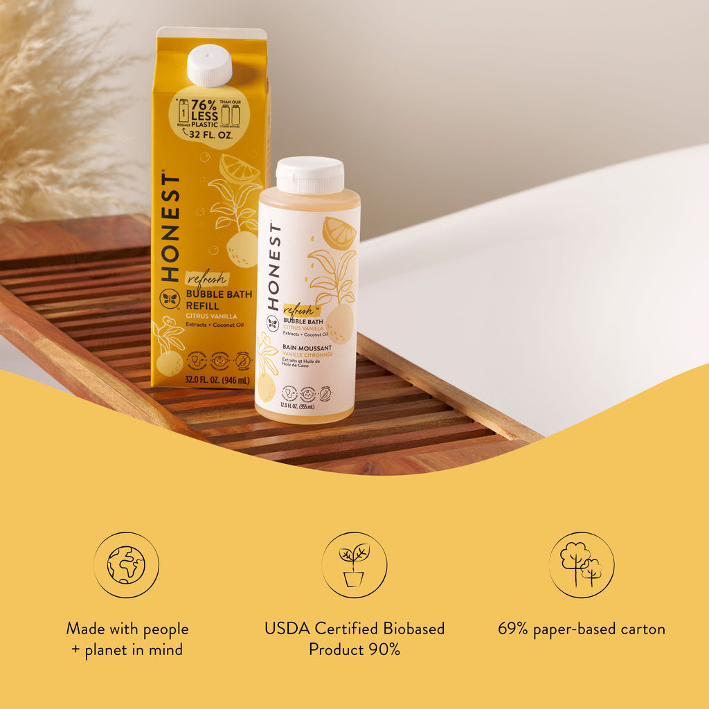 Daily Care Bubble Bath, Carton Refill for daily home and personal routines with bath body and hygiene