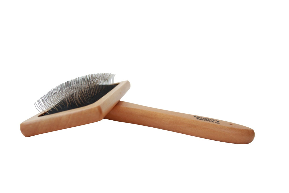 Home Essentials Bamboo Grooming Brush for Pets - Slicker Brush for daily home and personal routines with pet care treats and accessories