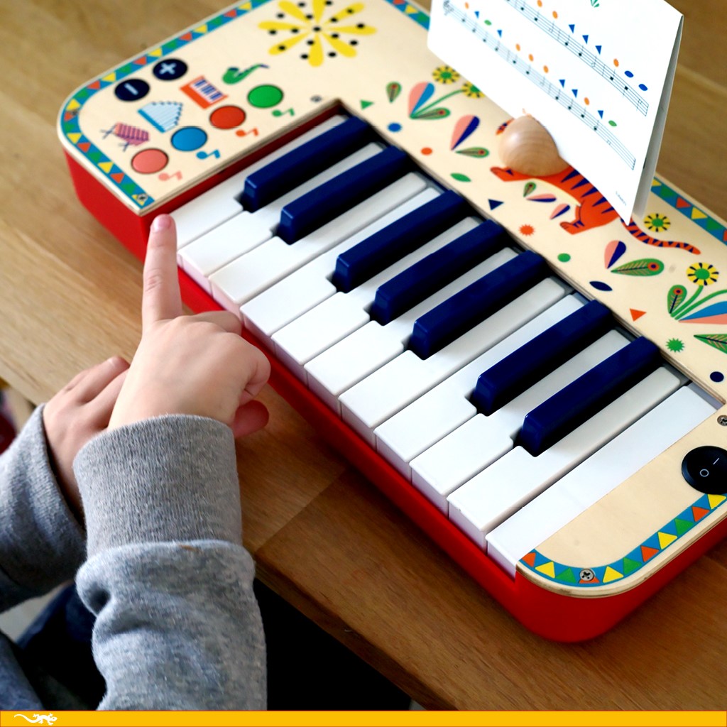 Everyday Home Animambo Synthesizer Musical Instrument made from FSC Certified Wood for daily home and personal routines with baby care and kids products
