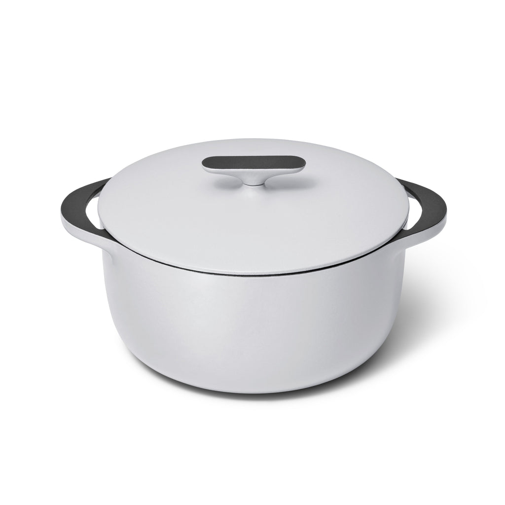 Enameled Cast Iron Dutch Oven with Flat Lid, 6.5 qt