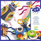 Daily Care Fuzzy Bugs 3D Collage Educational Craft Kit made with FSC Certified Paper for daily home and personal routines with pet care treats and accessories
