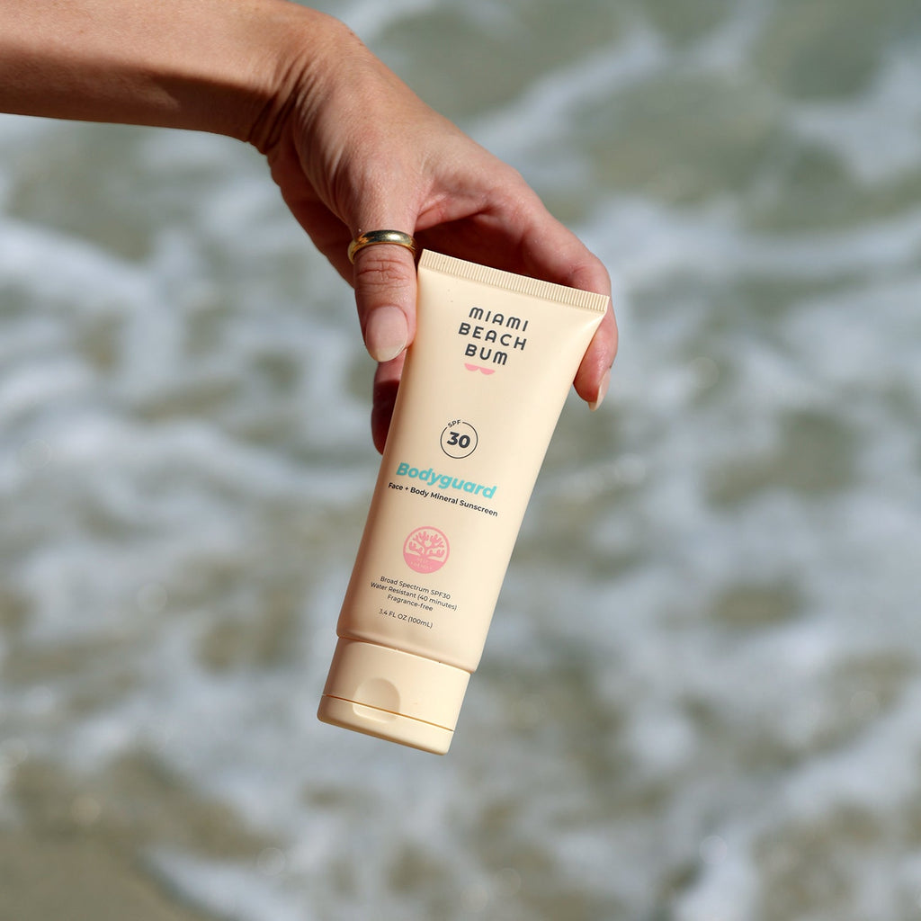 Everyday Home Bodyguard SPF30 Face + Body Mineral Sunscreen for daily home and personal routines with facial skin and sun care