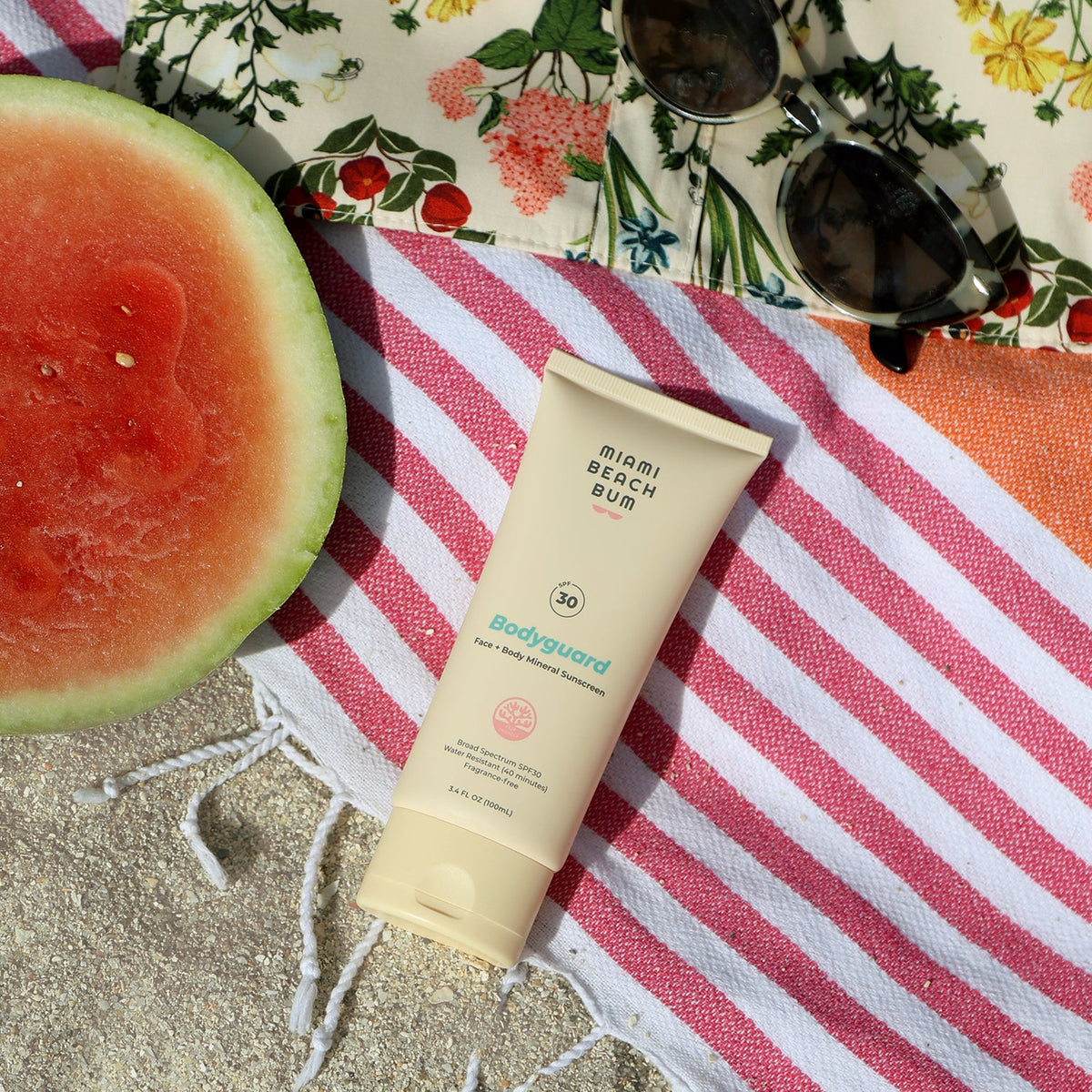 Everyday Home Bodyguard SPF30 Face + Body Mineral Sunscreen for daily home and personal routines with facial skin and sun care