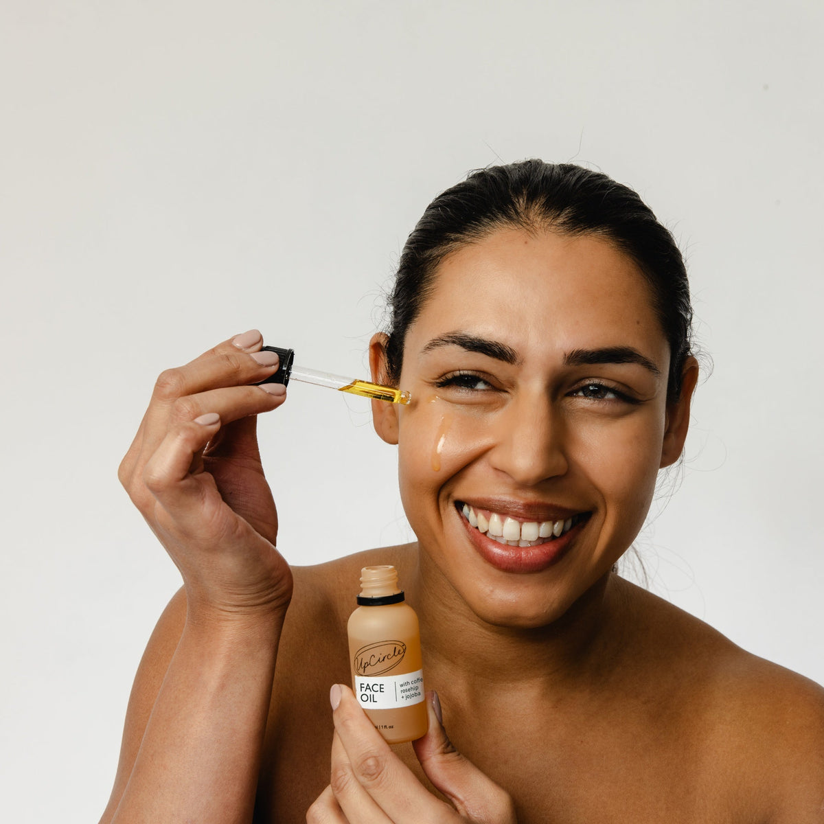 Practical Living Face Oil with Coffee, Rosehip + Jojoba for daily home and personal routines with facial skin and sun care