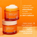 Practical Living Brightening Probiotic + C Renewal Cream for daily home and personal routines with facial skin and sun care