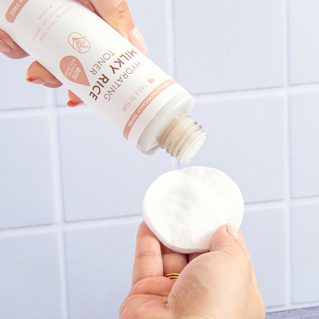 Everyday Home Hydrating Milky Rice Toner for Dry and Dehydrated Skin for daily home and personal routines with facial skin and sun care