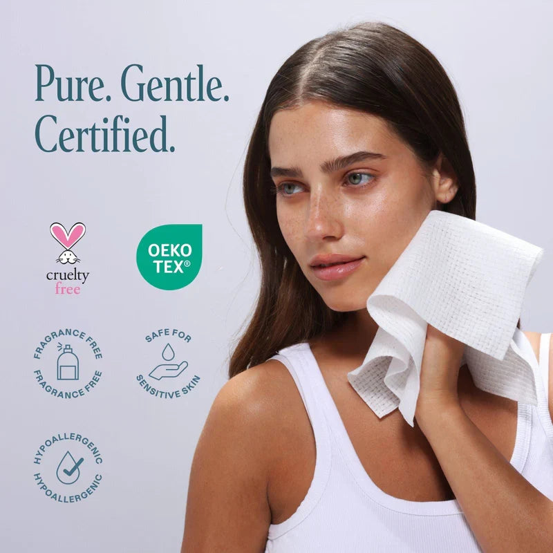 Routine Ready Clean Face Towel XL - Ultra Absorbent and Durable for daily home and personal routines with facial skin and sun care