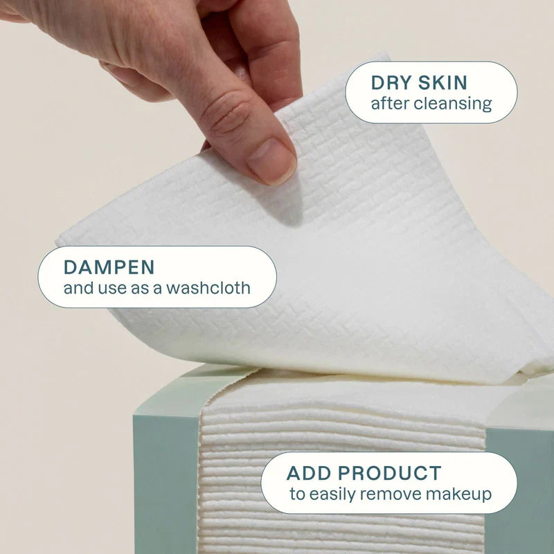 Routine Ready Clean Face Towel XL - Ultra Absorbent and Durable for daily home and personal routines with facial skin and sun care