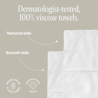 Routine Ready Clean Face Towel XL - Ultra Absorbent and Durable for daily home and personal routines with facial skin and sun care