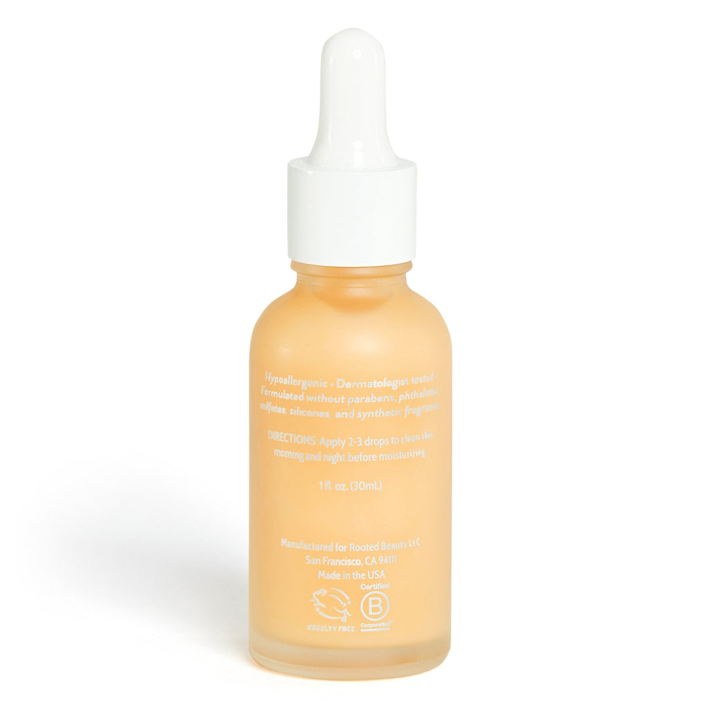 Routine Ready Brightening Vitamin C Serum - Smooths Lines and Evens Skin Tone - No Harsh Chemicals for daily home and personal routines with facial skin and sun care