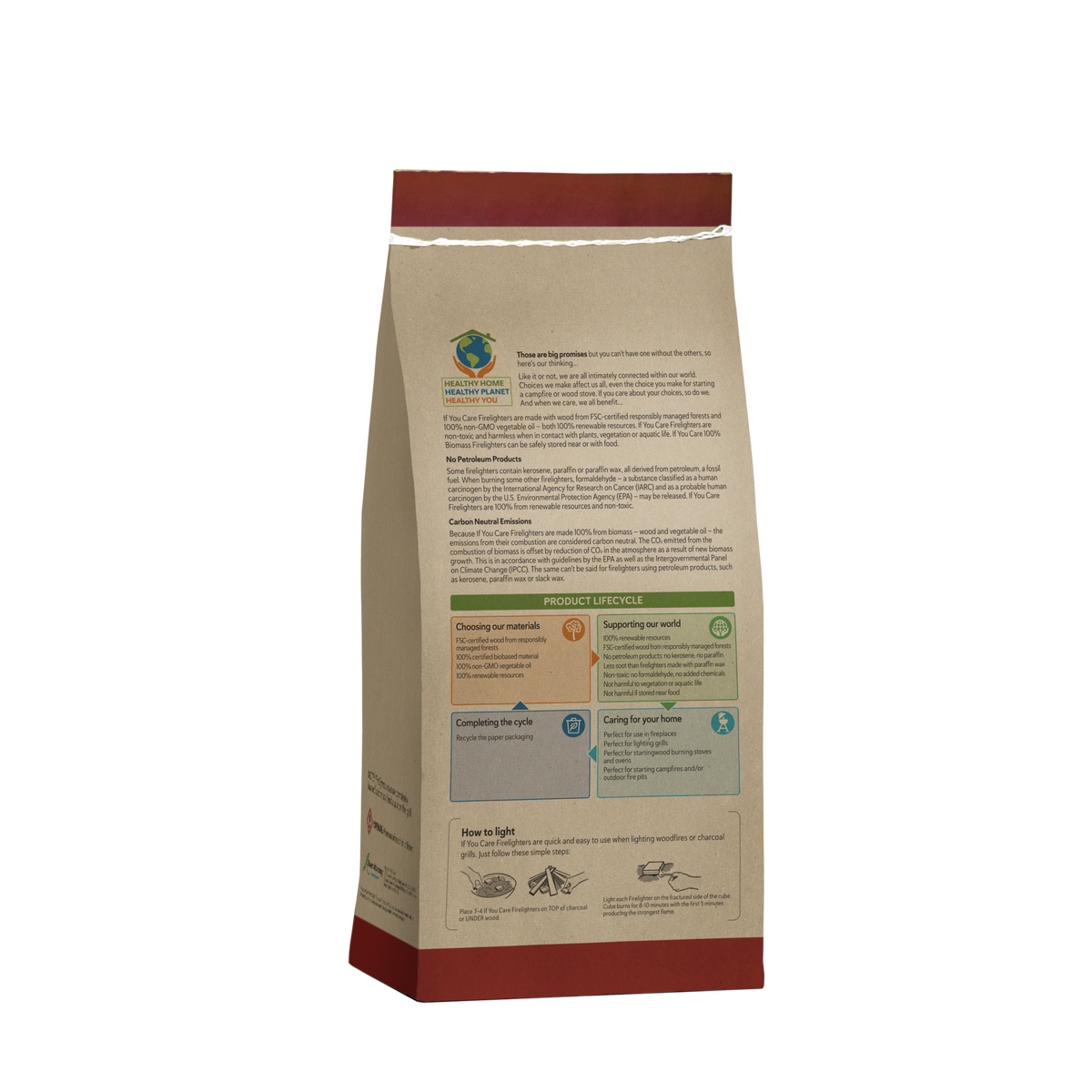 Daily Care fully Biomass Firelighters for daily home and personal routines with cookware food storage and kitchen tools
