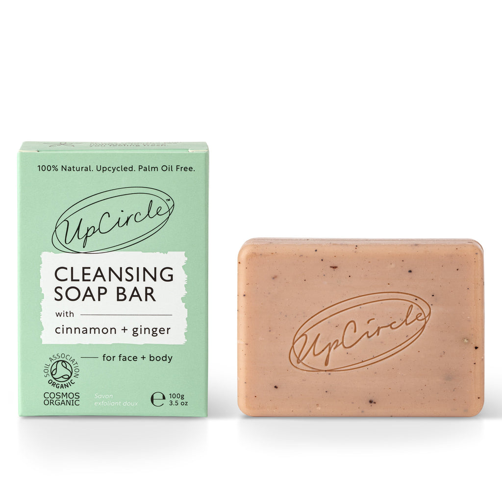 Daily Care Cleansing Soap Bar with Cinnamon + Ginger for daily home and personal routines with bath body and hygiene