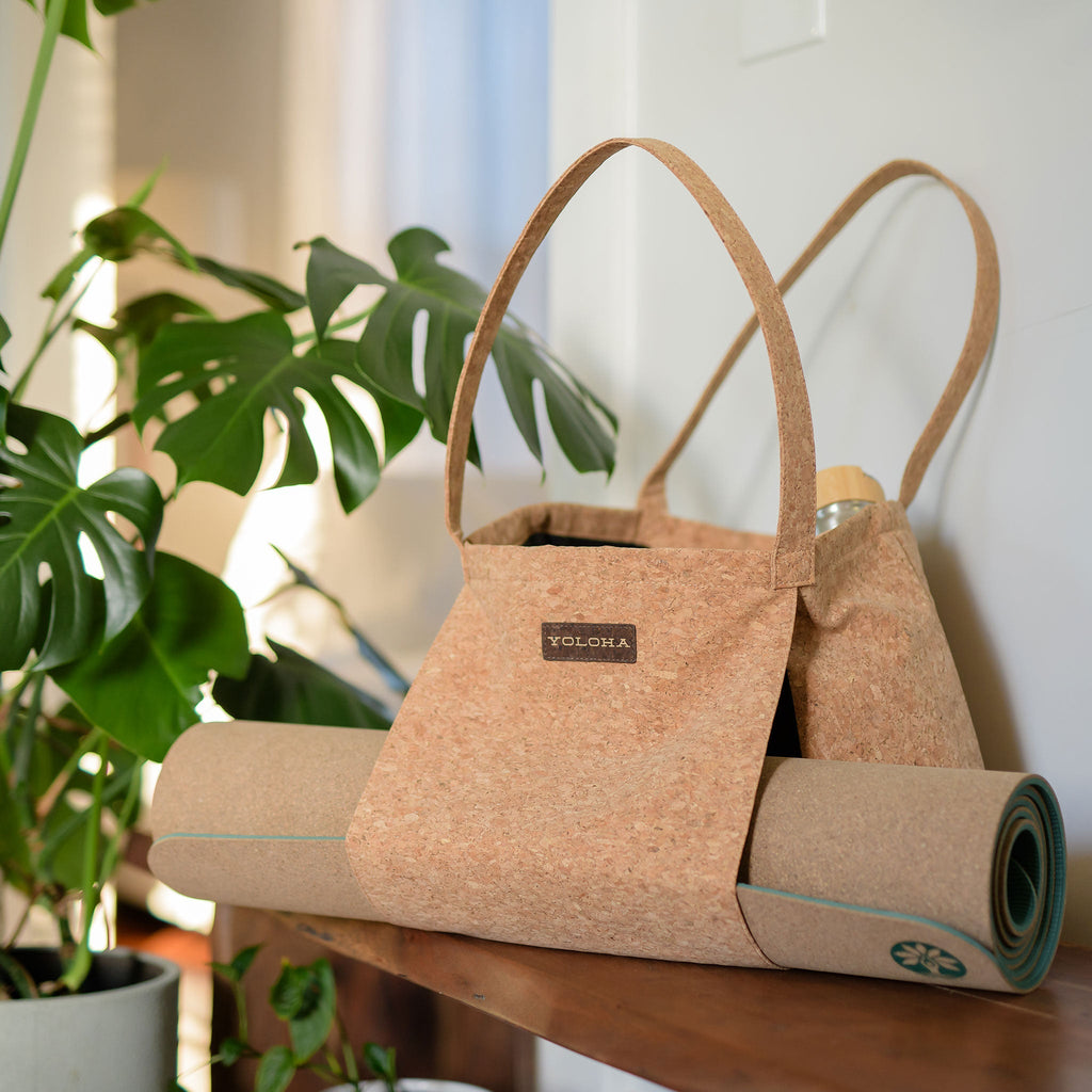Daily Care Cork Tote Bag for daily home and personal routines with general everyday essentials