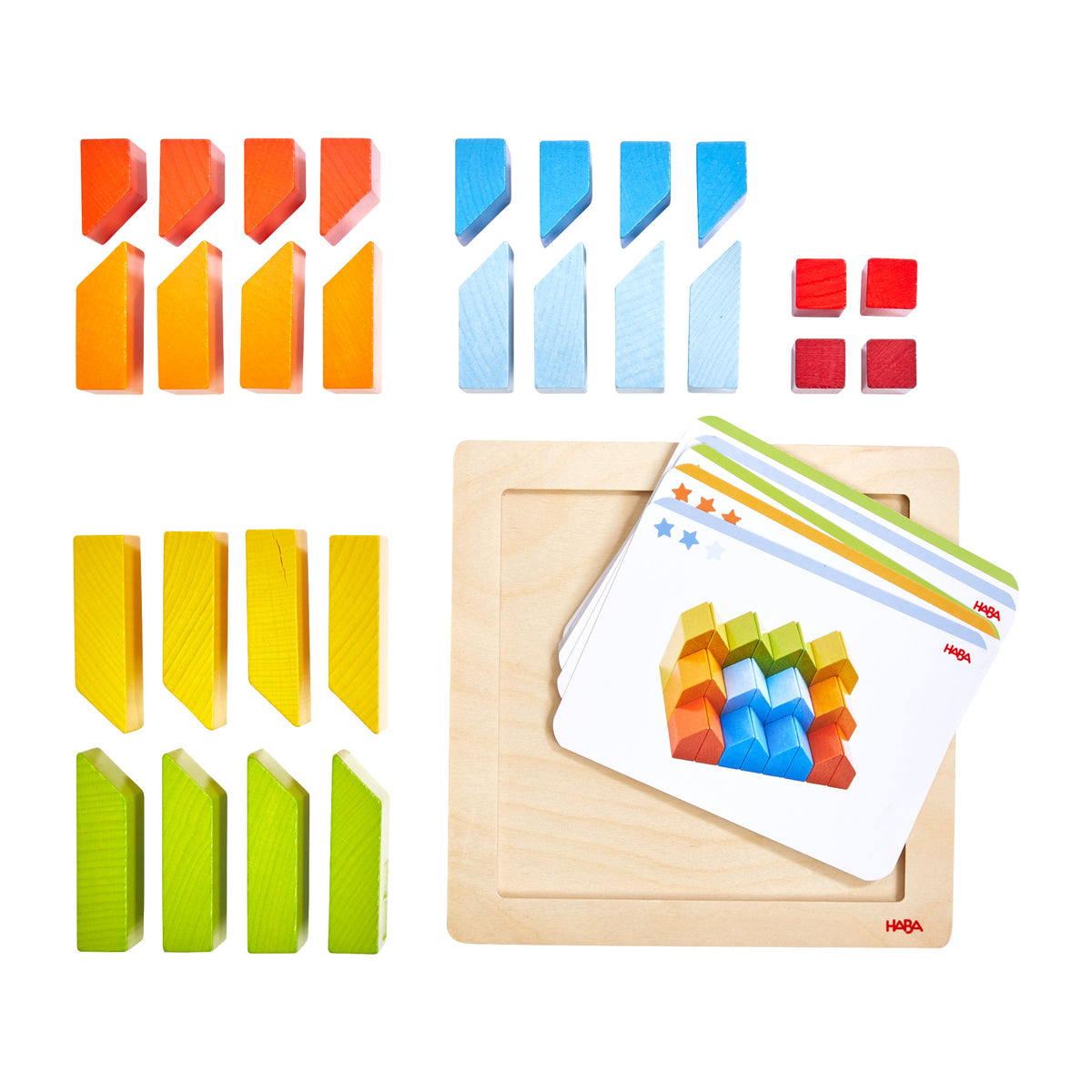 Home Essentials Creative Stones - 3D Wooden Arranging Blocks made from sustainably sourced wood for daily home and personal routines with baby care and kids products