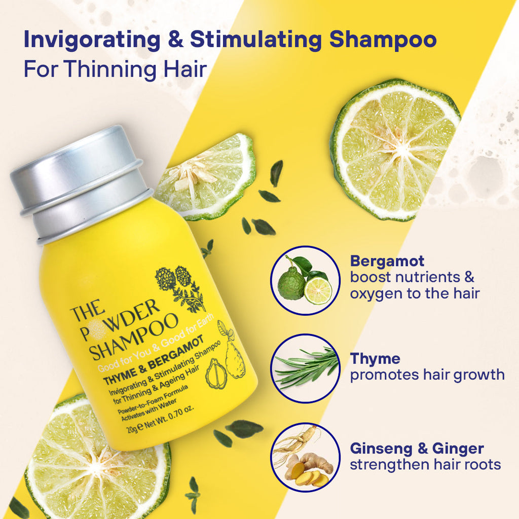 Everyday Home Invigorating Powder Shampoo for Thinning and Ageing Hair for daily home and personal routines with hair care