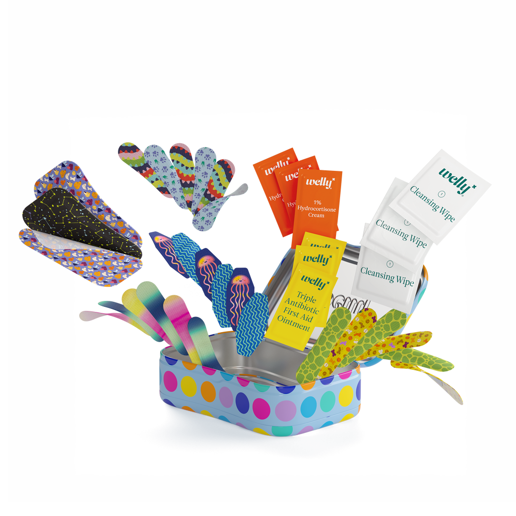 Routine Ready Kids First Aid Kit for daily home and personal routines with baby care and kids products