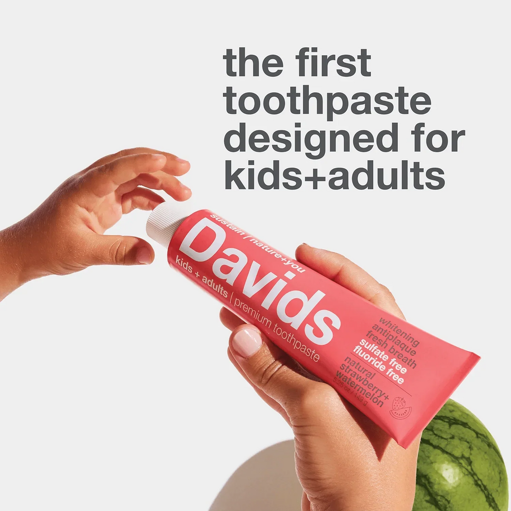Practical Living Kids + Adults quality Toothpaste - Fluoride included for daily home and personal routines with oral care