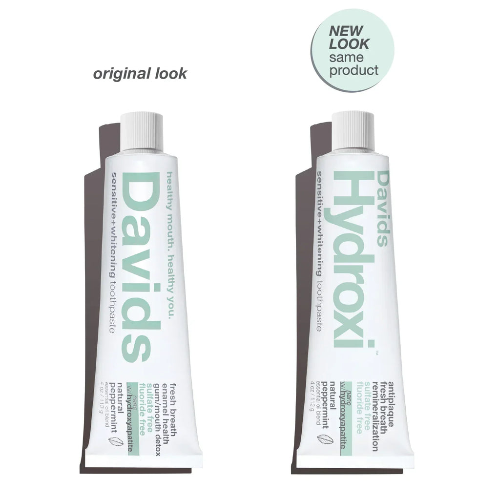 Home Essentials Hydroxi quality Toothpaste - Sensitive + Whitening w nano hydroxyapatite for daily home and personal routines with oral care