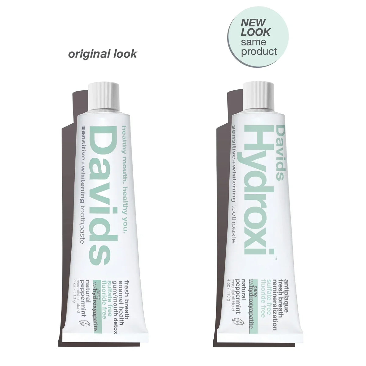 Home Essentials Hydroxi quality Toothpaste - Sensitive + Whitening w nano hydroxyapatite for daily home and personal routines with oral care