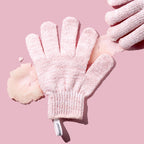 Routine Ready Exfoliating Gloves Pink for daily home and personal routines with bath body and hygiene