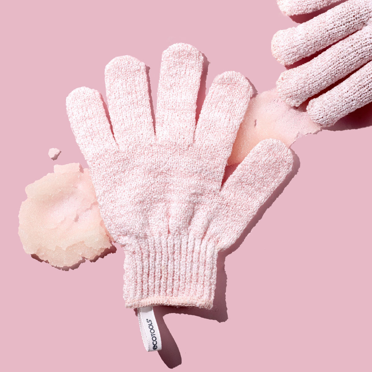 Routine Ready Exfoliating Gloves Pink for daily home and personal routines with bath body and hygiene