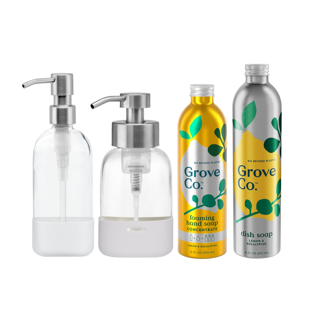 Everyday Home Foaming Hand and Dish Soap Starter Set for daily home and personal routines with cleaning laundry and paper products