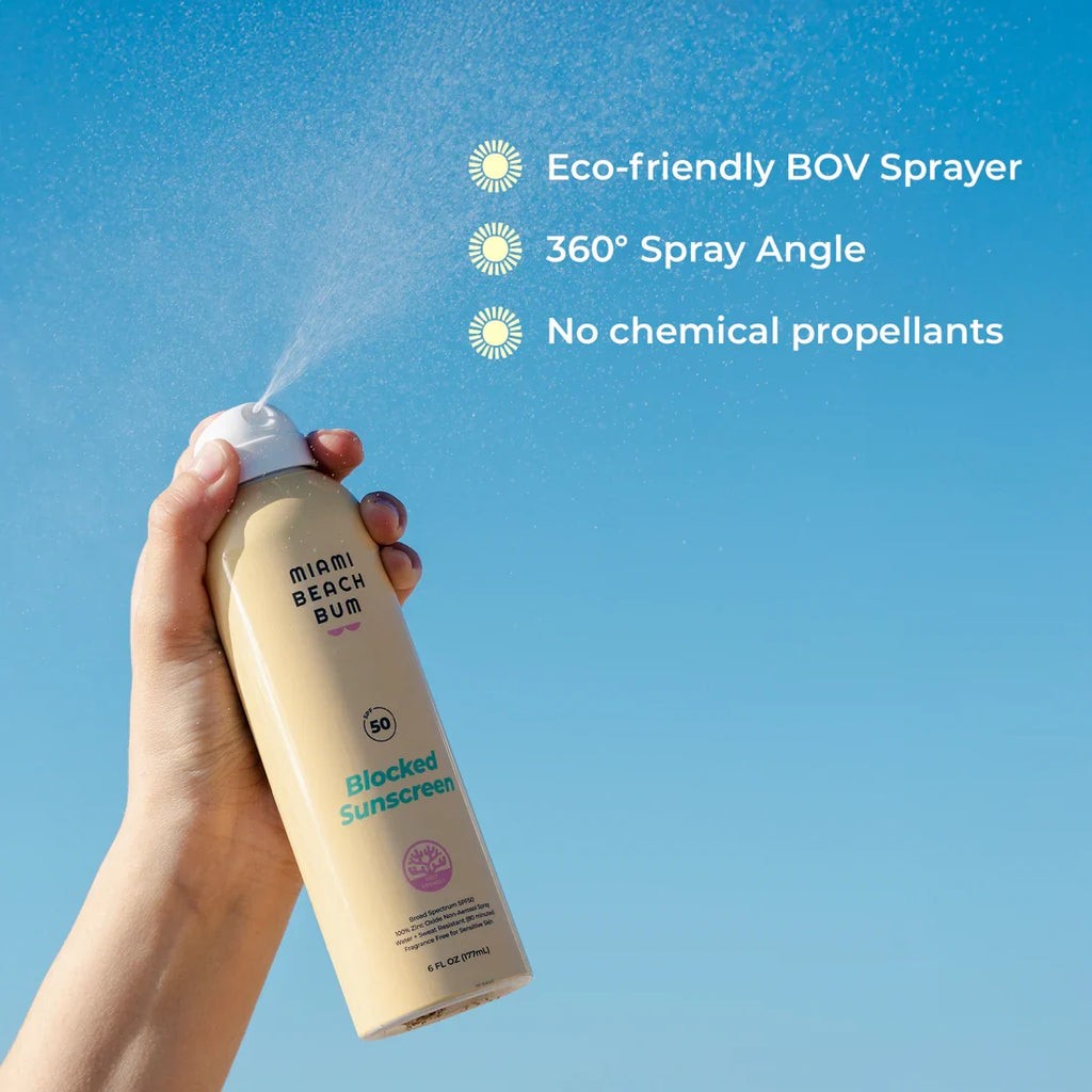 Home Essentials Blocked Mineral Sunscreen Spray - SPF 50 for daily home and personal routines with facial skin and sun care