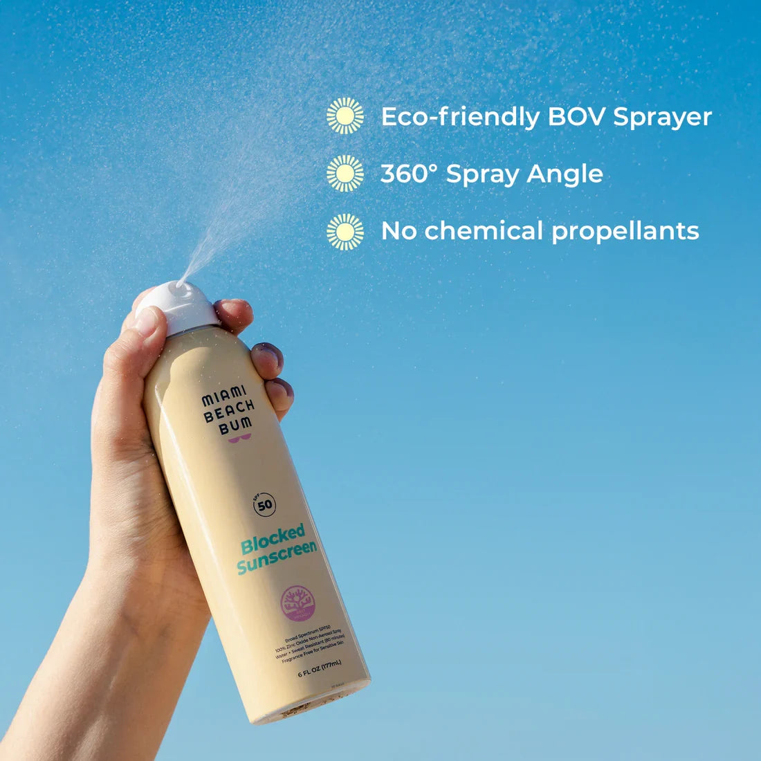 Home Essentials Blocked Mineral Sunscreen Spray - SPF 50 for daily home and personal routines with facial skin and sun care