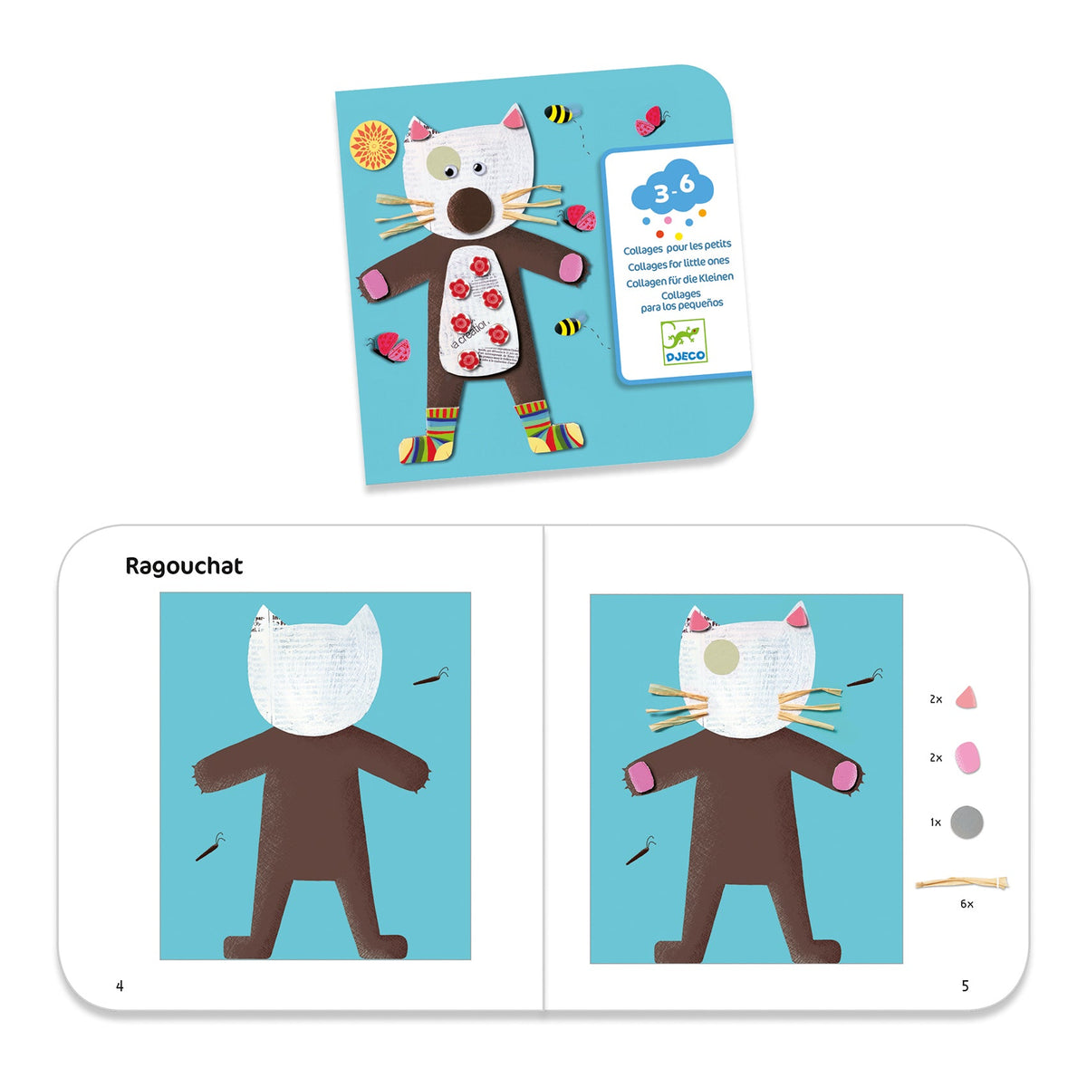 Home Essentials Collages for Little Ones Craft Kit made with FSC Certified Paper for daily home and personal routines with general everyday essentials