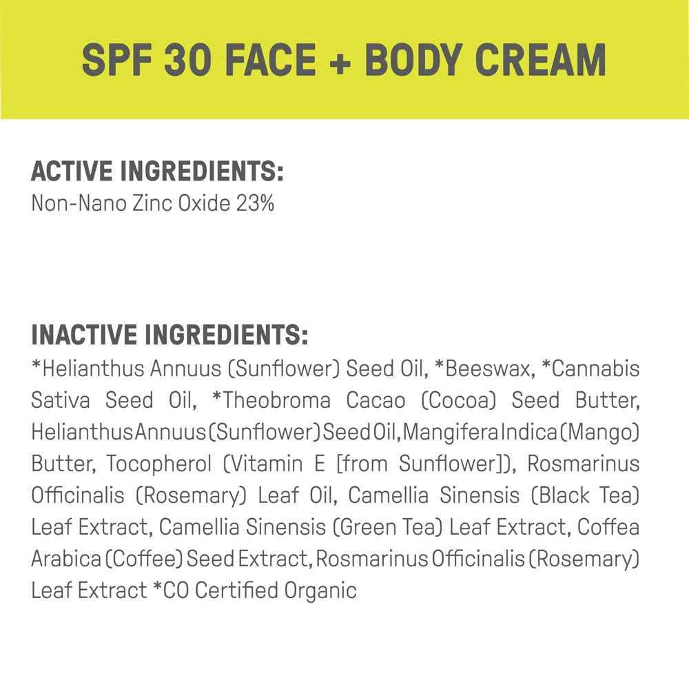 Routine Ready Face + Body - SPF 30 for daily home and personal routines with facial skin and sun care