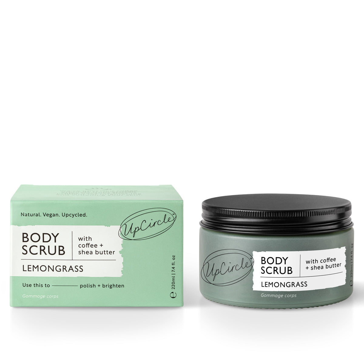 Daily Care Lemongrass Body Scrub with Coffee + Shea Butter for daily home and personal routines with cleaning laundry and paper products