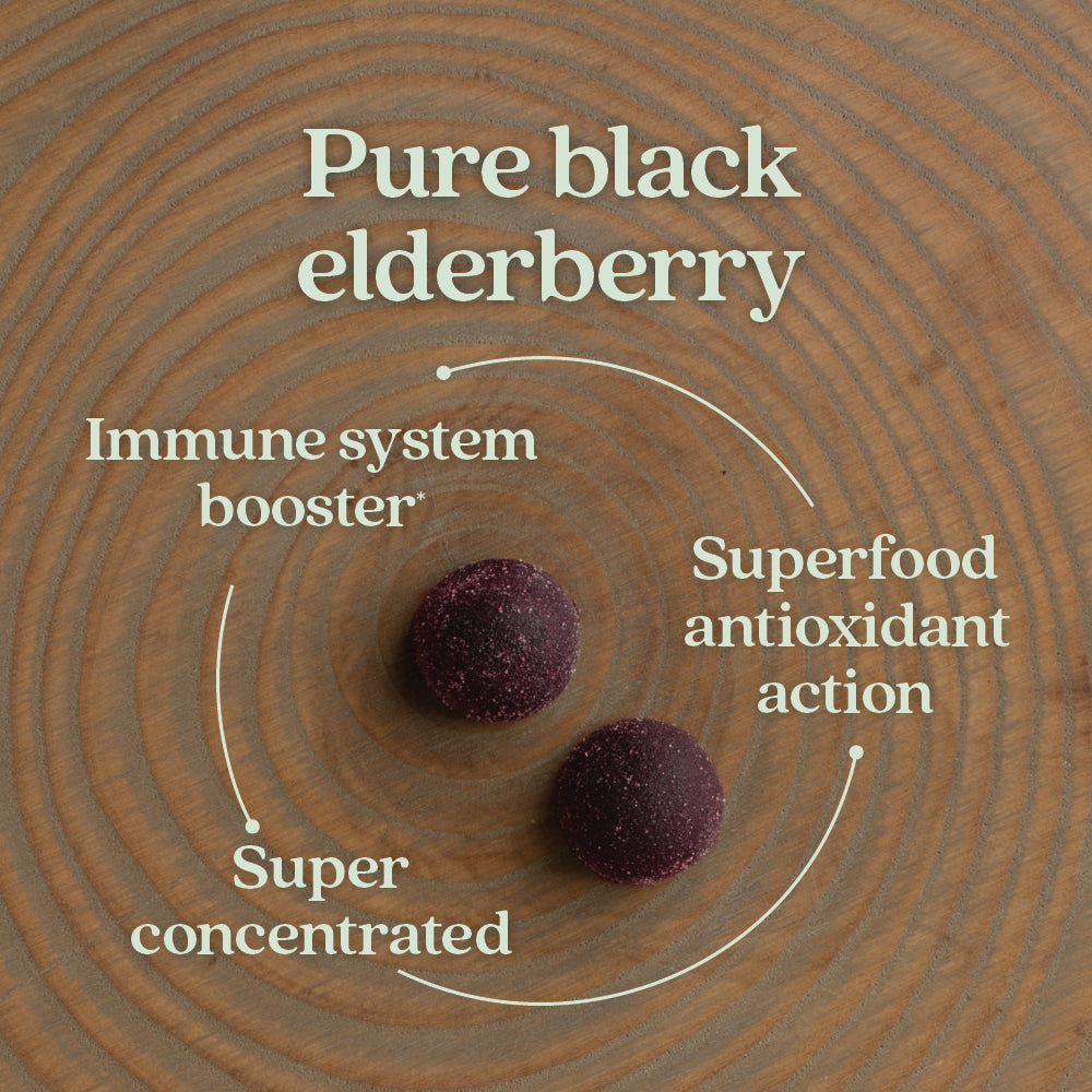 Daily Care Elderberry Gummies, Organic Whole-Food Gummies for Immune Support for daily home and personal routines with pantry foods and beverages