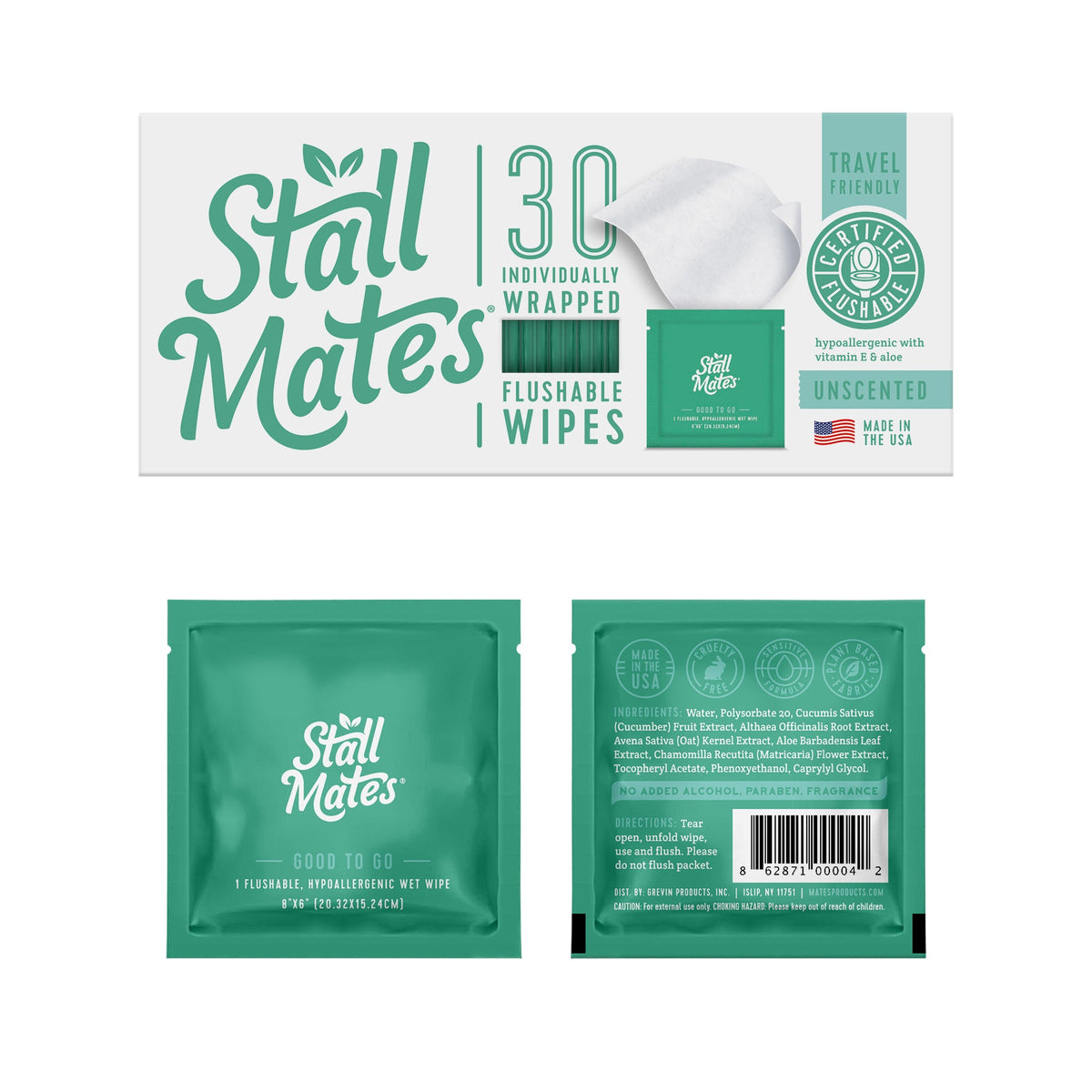 Flushable Wipes - Individually Wrapped