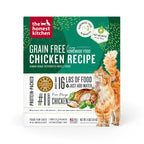 Human-Grade, Grain Free Chicken Dehydrated Wet Cat Food, 4 lbs box -makes 16 lbs of food