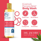 Practical Living Eczema and Psoriasis Relief Body Wash for daily home and personal routines with bath body and hygiene
